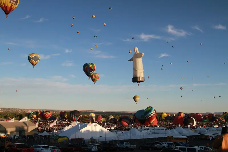 Autumn foliage at Albuquerque International Balloon Fiesta