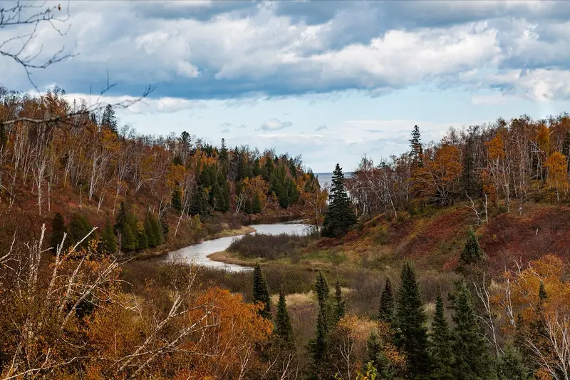 Autumn foliage at Gooseberry Falls State Park