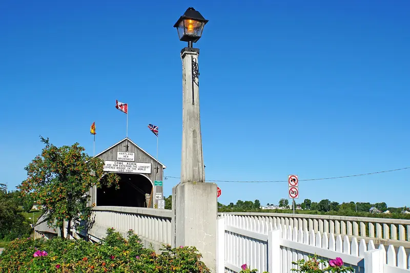Hartland Covered Bridge in New Brunswick