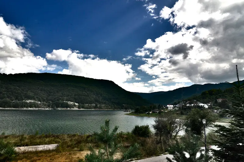 Mavrovo Lake in North Macedonia
