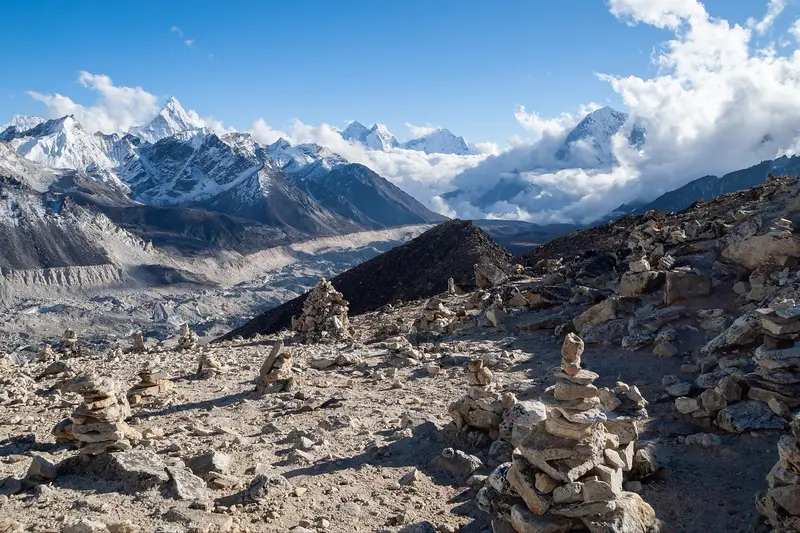 Autumn foliage at Sagarmatha National Park (Namche Bazaar)