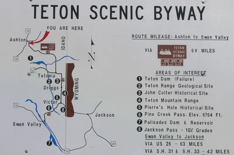 Teton Scenic Byway in Idaho