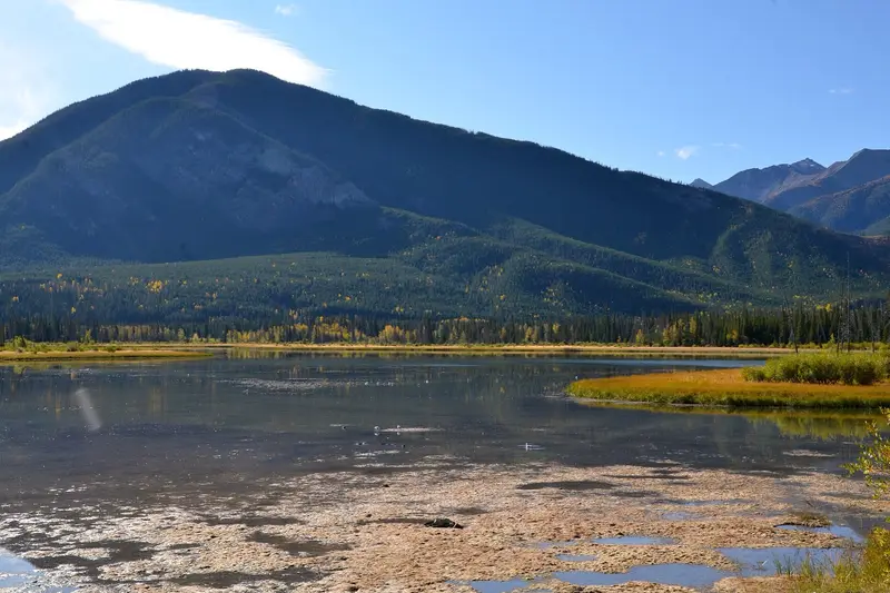Autumn foliage at Vermilion Lakes