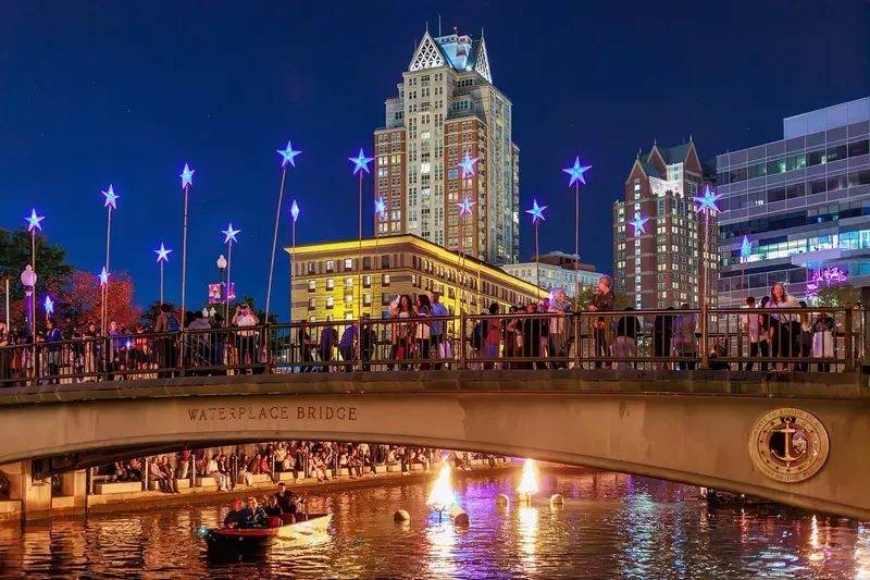 Autumn foliage at WaterFire Providence